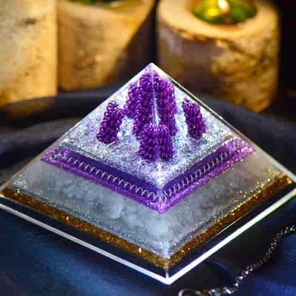Purple Orgone,Healing Crystal Pyramid