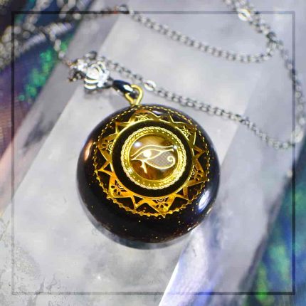 Golden Eye of Horus Orgone Pendant