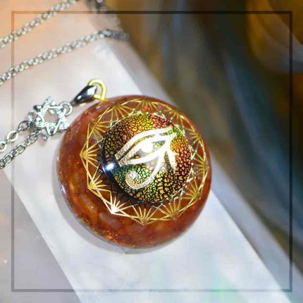 The Eye of Amun Ra Orgone Pendant,Egyptian Orgonite