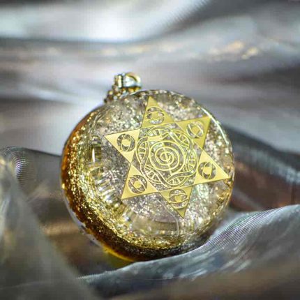 Light Golden orgone,reiki jewelry,meditation necklace,Sacred jewelry