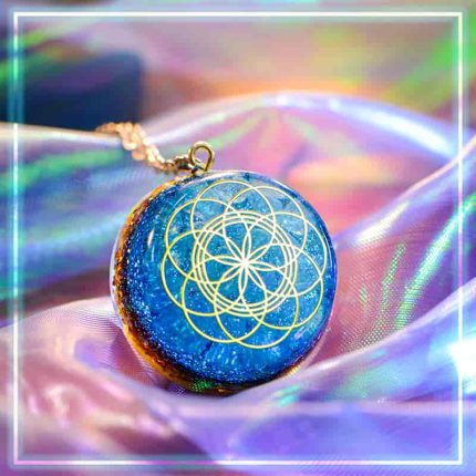 seed of life nacklace, Sacred geometry jewelry,orgonite pendant