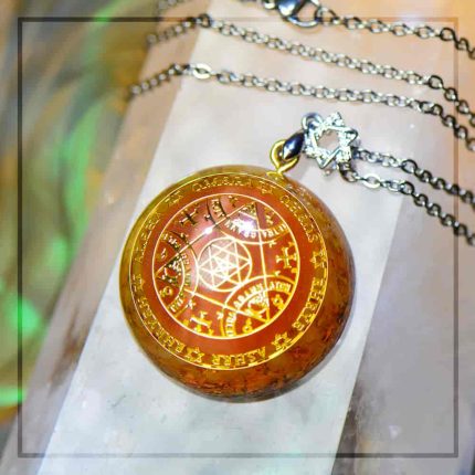 Seal Of Solomon Orgonite Jewelry,golden orgonite