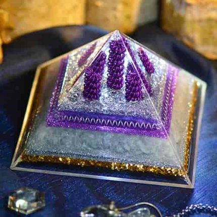 purple pyramid,purple orgonite,orgone energy