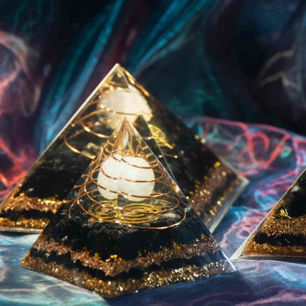 Black pyramid,crystal healing orgonite