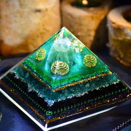 green energy crystal pyramid,orgone pyramid