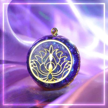 Zen and the Lotus Blossom jewelry,orgone pendant