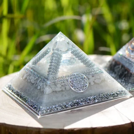 Crystal Orgone Energy Pyramid helping to align personal energy and raise spiritual awareness