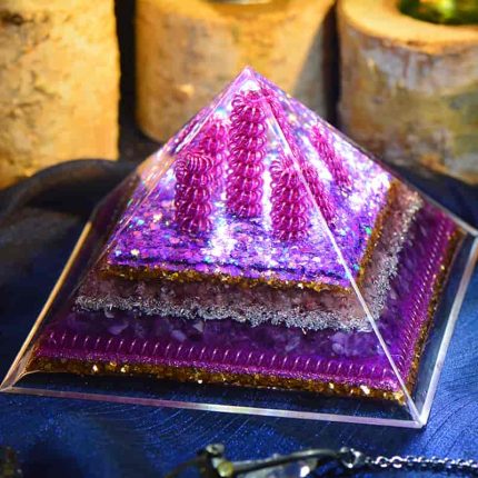 wisdom orgone,purple orgonite
