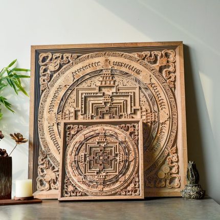 3d mandala wooden decor